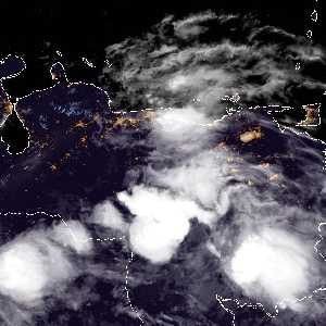 météo tropicale : Image satellite .
