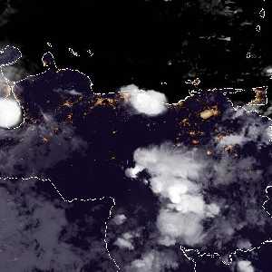 météo tropicale : Image satellite .