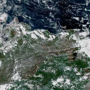 météo tropicale : Image satellite .