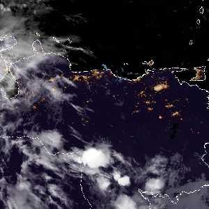 météo tropicale : Image satellite .