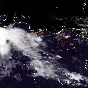 météo tropicale : Image satellite .