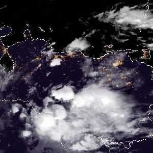 météo tropicale : Image satellite .