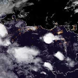 météo tropicale : Image satellite .