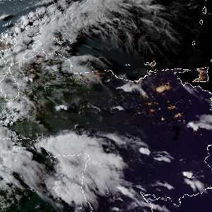 météo tropicale : Image satellite .