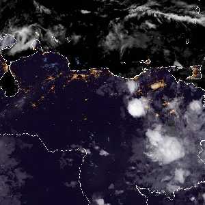 météo tropicale : Image satellite .