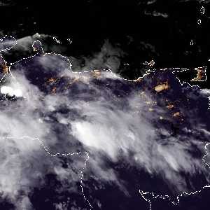 météo tropicale : Image satellite .