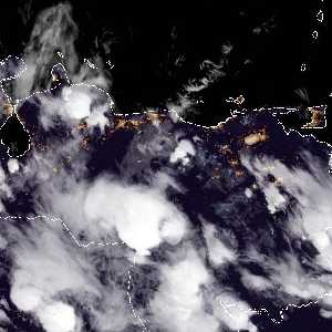météo tropicale : Image satellite .
