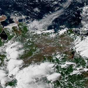 météo tropicale : Image satellite .