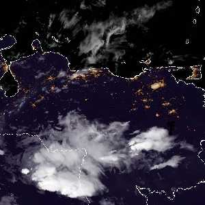 météo tropicale : Image satellite .