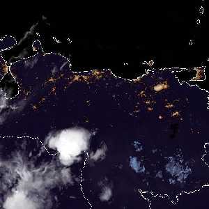 météo tropicale : Image satellite .