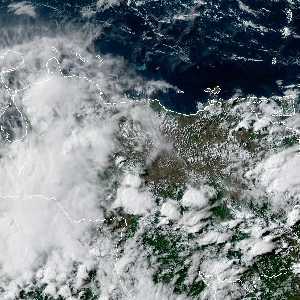 météo tropicale : Image satellite .