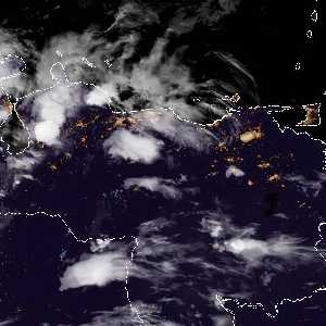 météo tropicale : Image satellite .