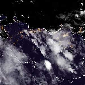 météo tropicale : Image satellite .