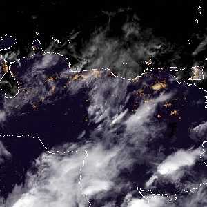 météo tropicale : Image satellite .