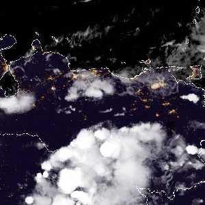 météo tropicale : Image satellite .