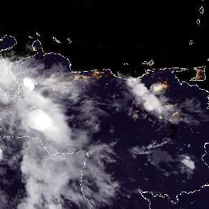 météo tropicale : Image satellite .