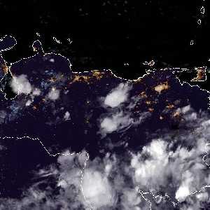 météo tropicale : Image satellite .