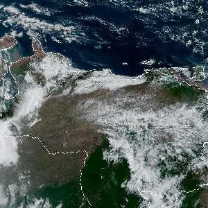 météo tropicale : Image satellite .