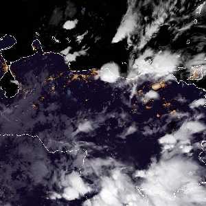 météo tropicale : Image satellite .