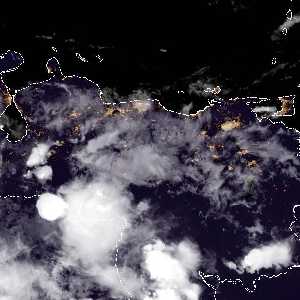 météo tropicale : Image satellite .