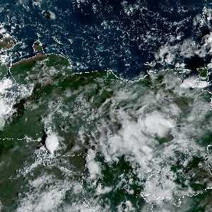 météo tropicale : Image satellite .