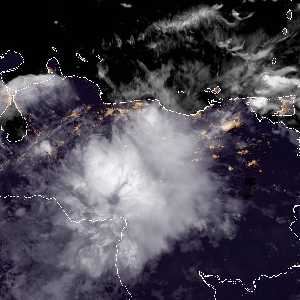 météo tropicale : Image satellite .