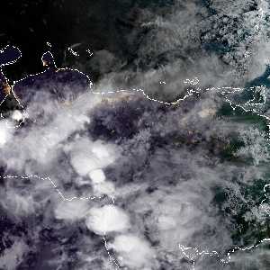 météo tropicale : Image satellite .