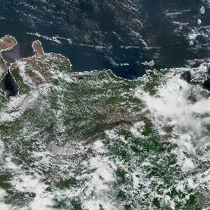 météo tropicale : Image satellite .