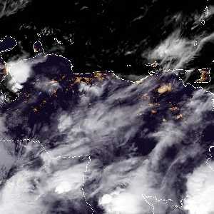 météo tropicale : Image satellite .