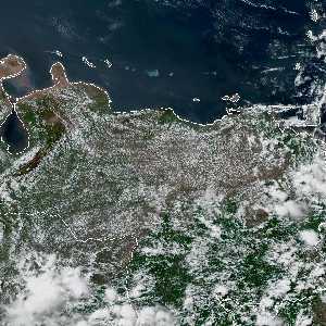 météo tropicale : Image satellite .