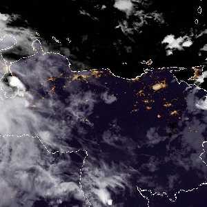 météo tropicale : Image satellite .