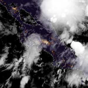météo tropicale : Image satellite .