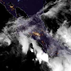 météo tropicale : Image satellite .