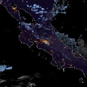 météo tropicale : Image satellite .