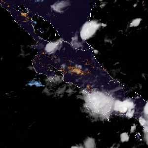 météo tropicale : Image satellite .