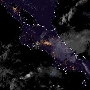 météo tropicale : Image satellite .
