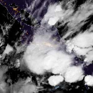 météo tropicale : Image satellite .