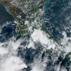 météo tropicale : Image satellite .