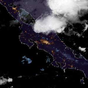 météo tropicale : Image satellite .