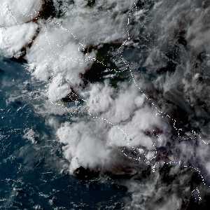 météo tropicale : Image satellite .