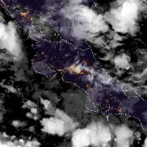 météo tropicale : Image satellite .