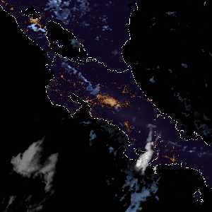 météo tropicale : Image satellite .