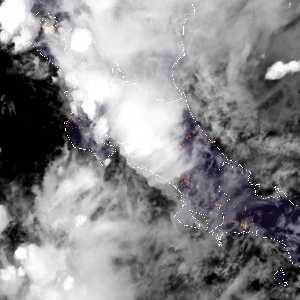 météo tropicale : Image satellite .