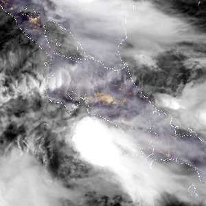 météo tropicale : Image satellite .