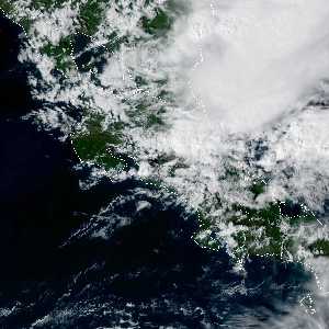 météo tropicale : Image satellite .