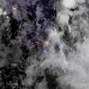 météo tropicale : Image satellite .
