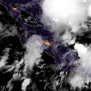 météo tropicale : Image satellite .