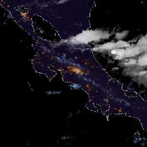 météo tropicale : Image satellite .