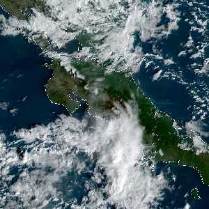 météo tropicale : Image satellite .