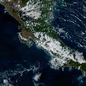 météo tropicale : Image satellite .